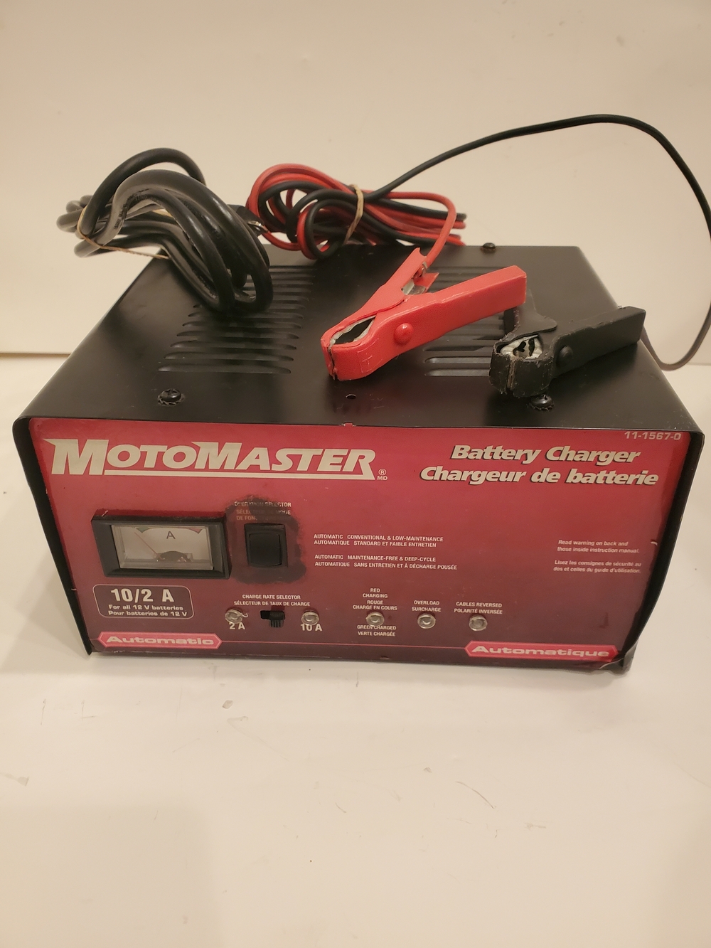 Red and Black Battery Charger - 10/2A